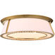 Gorham 4 Light 22 inch Brushed Brass Flush Mount Ceiling Light