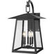 Rainer Outdoor Wall Light in Black, G9