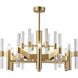 Canada 6 Light 31.5 inch Antique Brass Chandelier Ceiling Light