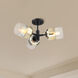 Gatsby 3 Light 20.5 inch Matte Black Semi Flush Mount Ceiling Light