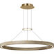 Sean Lavin Ashok LED 36.7 inch Hand Rubbed Antique Brass Chandelier Ceiling Light