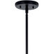 Velestino 4 Light 5.25 inch Black Chandelier Linear Ceiling Light
