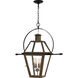 Rue De Royal 4 Light 28 inch Industrial Bronze Outdoor Hanging Lantern