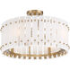 Bardon 4 Light 20.75 inch Celeste Brass Semi-Flush Ceiling Light