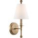 Riverdale Bath Sconce Wall Light in Aged Brass
