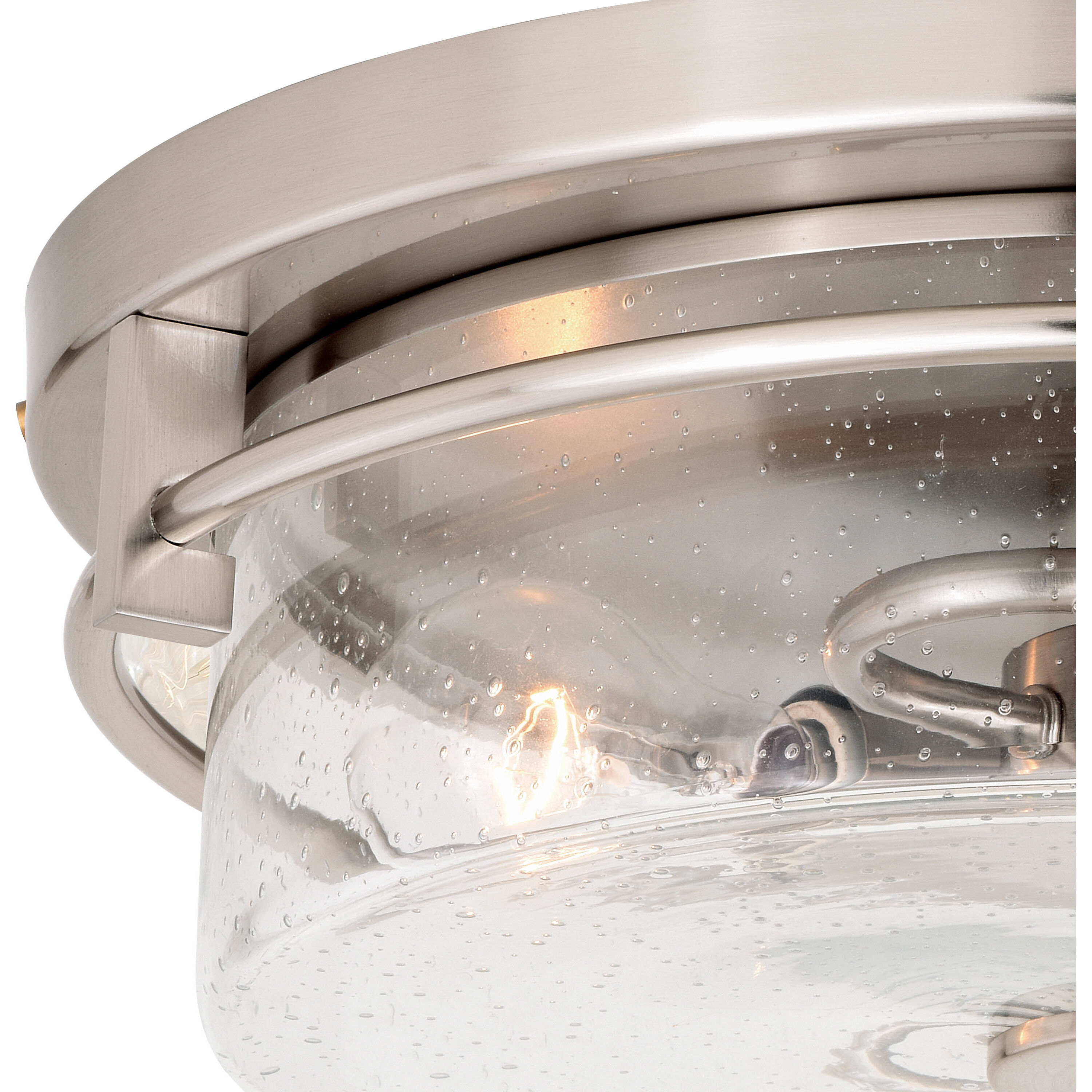 Addison LED 15 inch Satin Nickel Flush Mount Ceiling Light