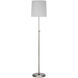 Thomas O'Brien Bryant 44.25 inch 4.6 watt Polished Nickel Adjustable Cordless Floor Lamp Portable Light