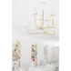 Mariana 6 Light 41 inch Textured White Chandelier Ceiling Light