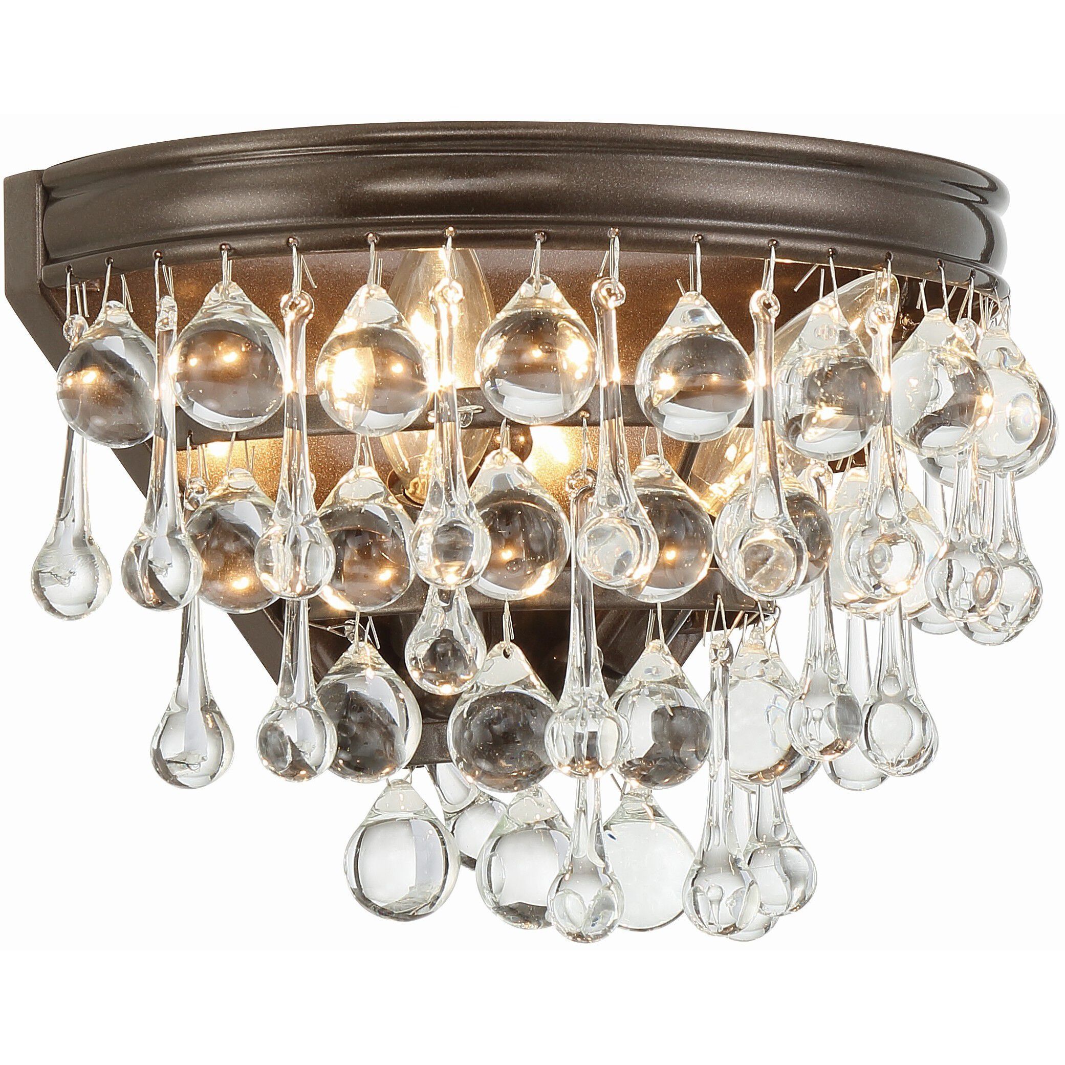 Calypso Bath Wall Light in Vibrant Bronze