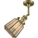 Franklin Restoration Chatham 1 Light 6 inch Antique Brass Sconce Wall Light in Incandescent, Mercury Glass, Franklin Restoration
