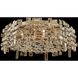 Vermeer 6 Light 24 inch Brushed Champagne Gold Flush Mount Ceiling Light in Firenze Clear