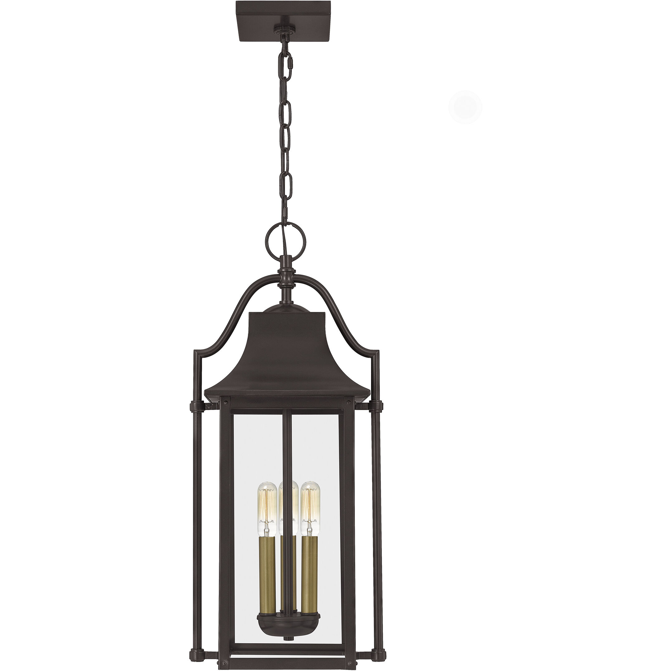 Manning 3 Light 11 inch Western Bronze Outdoor Hanging Lantern