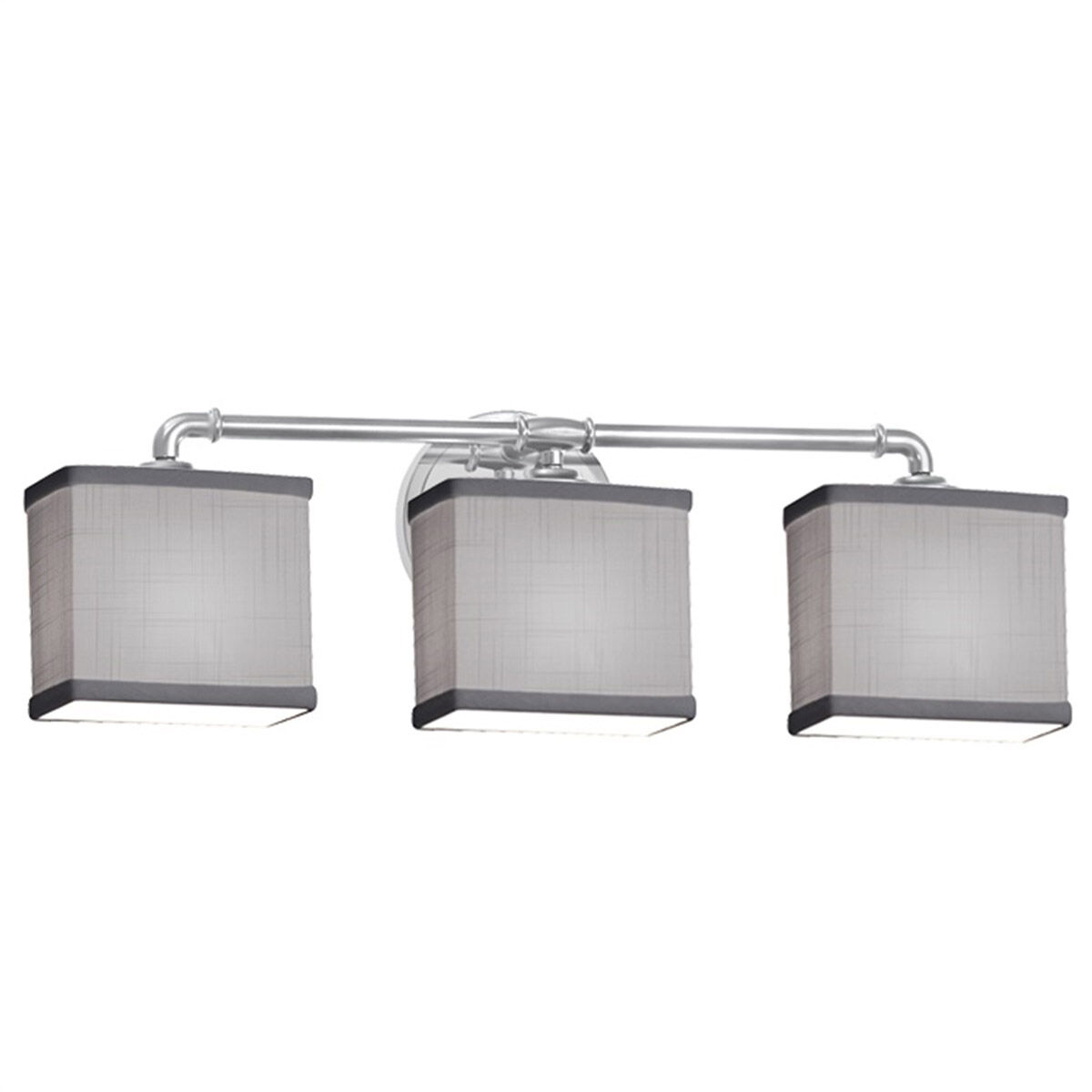 Textile LED 25 inch Polished Chrome Bath Bar Wall Light