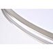 Glamour LED 18 inch Brushed Nickel Oval Flush Ceiling Light
