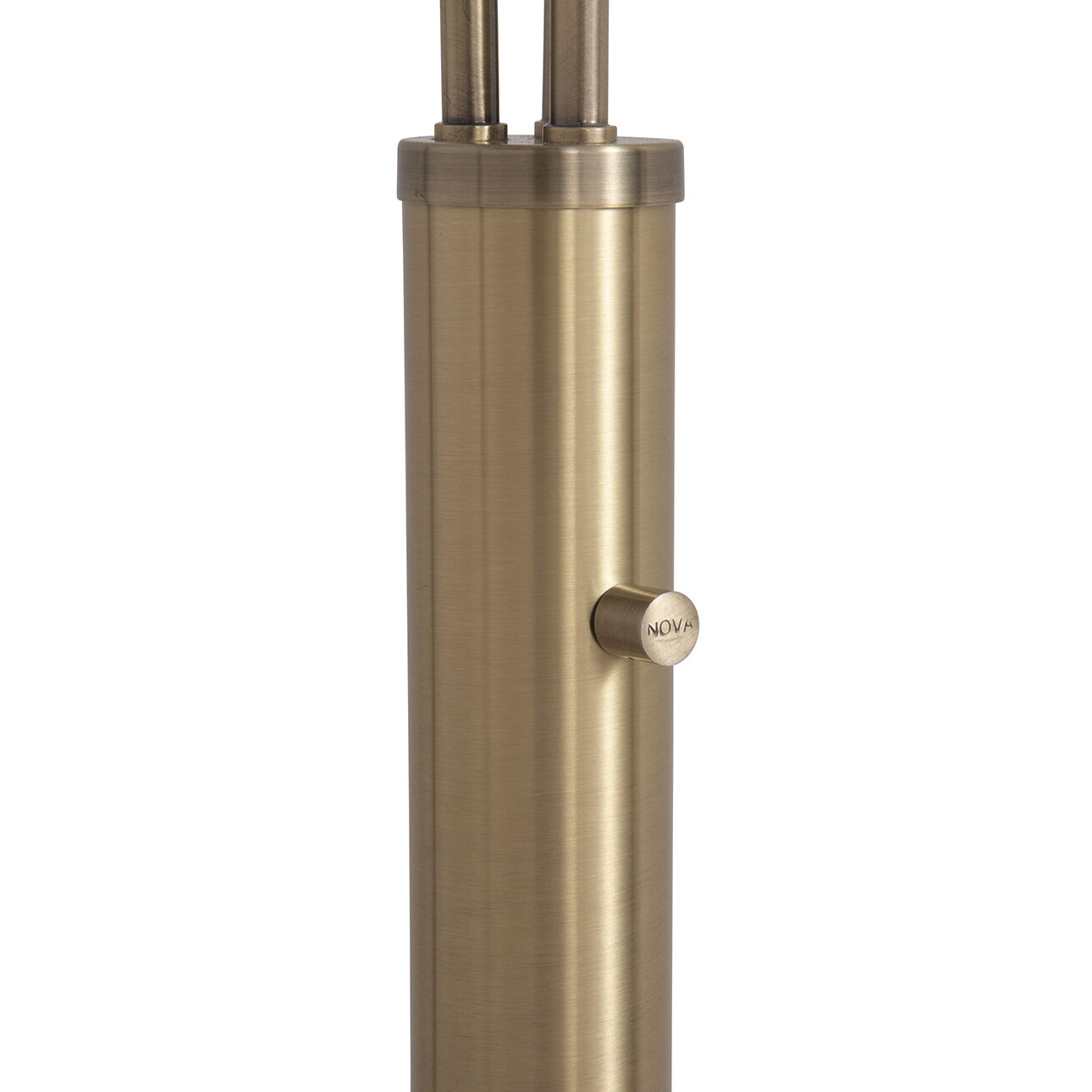 Santa Clara 85 inch 60.00 watt Walnut and Weathered Brass with Black Arc Floor Lamp Portable Light