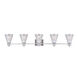 Signature 5 Light 46 inch Brushed Nickel Vanity Light Wall Light