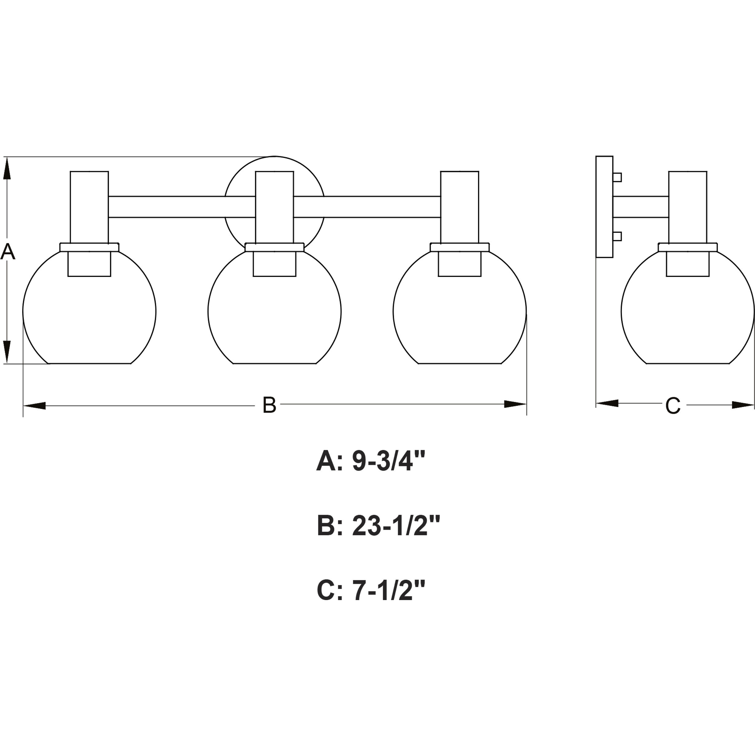 Marshall LED 23.5 inch Matte Black Bathroom Light Wall Light