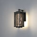 Brama 1 Light 16 inch Black and Gold Outdoor LED Wall Sconce