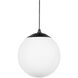 Rlm Structure 1 Light 16 inch Matte Black Pendant Ceiling Light, RLM Essentials