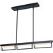 Pane LED 4 inch Matte Black Pendant Ceiling Light