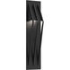 Outdoor Bridge LED 24 inch Textured Black Outdoor Sconce, Tall