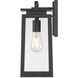 Kendrix 1 Light 14 inch Powder Coated Black Outdoor Wall Sconce