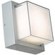 Geo LED 6.3 inch Silica Outdoor Wall Light