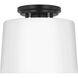 Adley 1 Light 8.62 inch Matte Black Flush Mount Ceiling Light