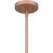 Labrant 1 Light 10.5 inch Matte Rose Gold Mini Pendant Ceiling Light