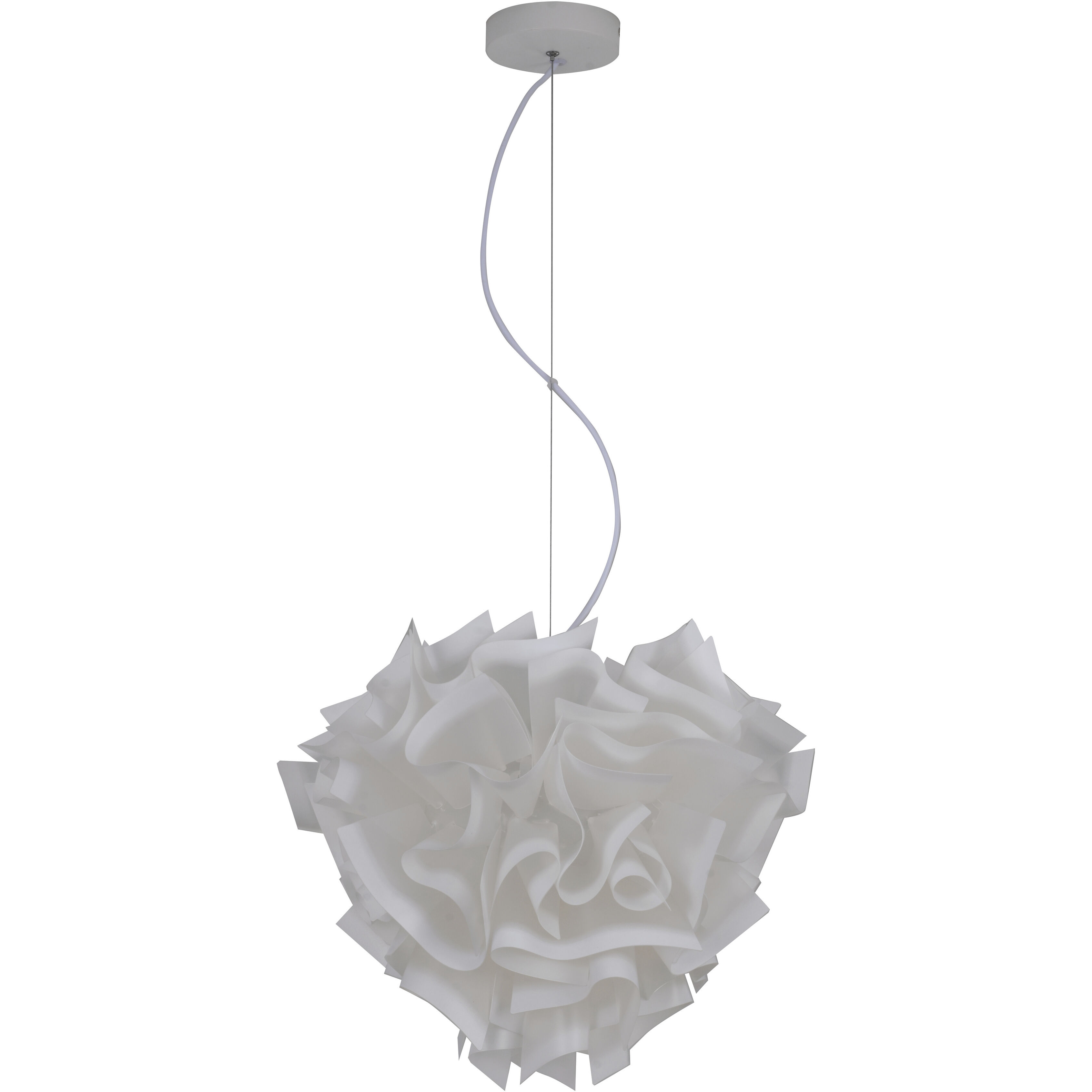 Canada 1 Light 16.5 inch White Chandelier Ceiling Light