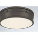 Marnex LED 13 inch Plated Dark Bronze Flush Mount Ceiling Light