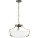 Hanford 3 Light 20.63 inch Brushed Nickel Convertible Semi-Flush Pendant Ceiling Light