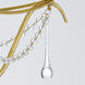 Metro 3 Light 15.5 inch Antique Gold Mini Chandelier Ceiling Light