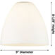 Ballston Ballston Dome LED 36 inch White and Polished Chrome Island Light Ceiling Light in Seedy Glass