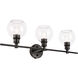 Syracuse 3 Light 28 inch Black Wall sconce Wall Light