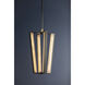 Edgemere LED 16 inch Aged Brass and Distressed Bronze Pendant Ceiling Light