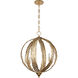 Atlas 6 Light 24 inch Grecian Gold Pendant Ceiling Light