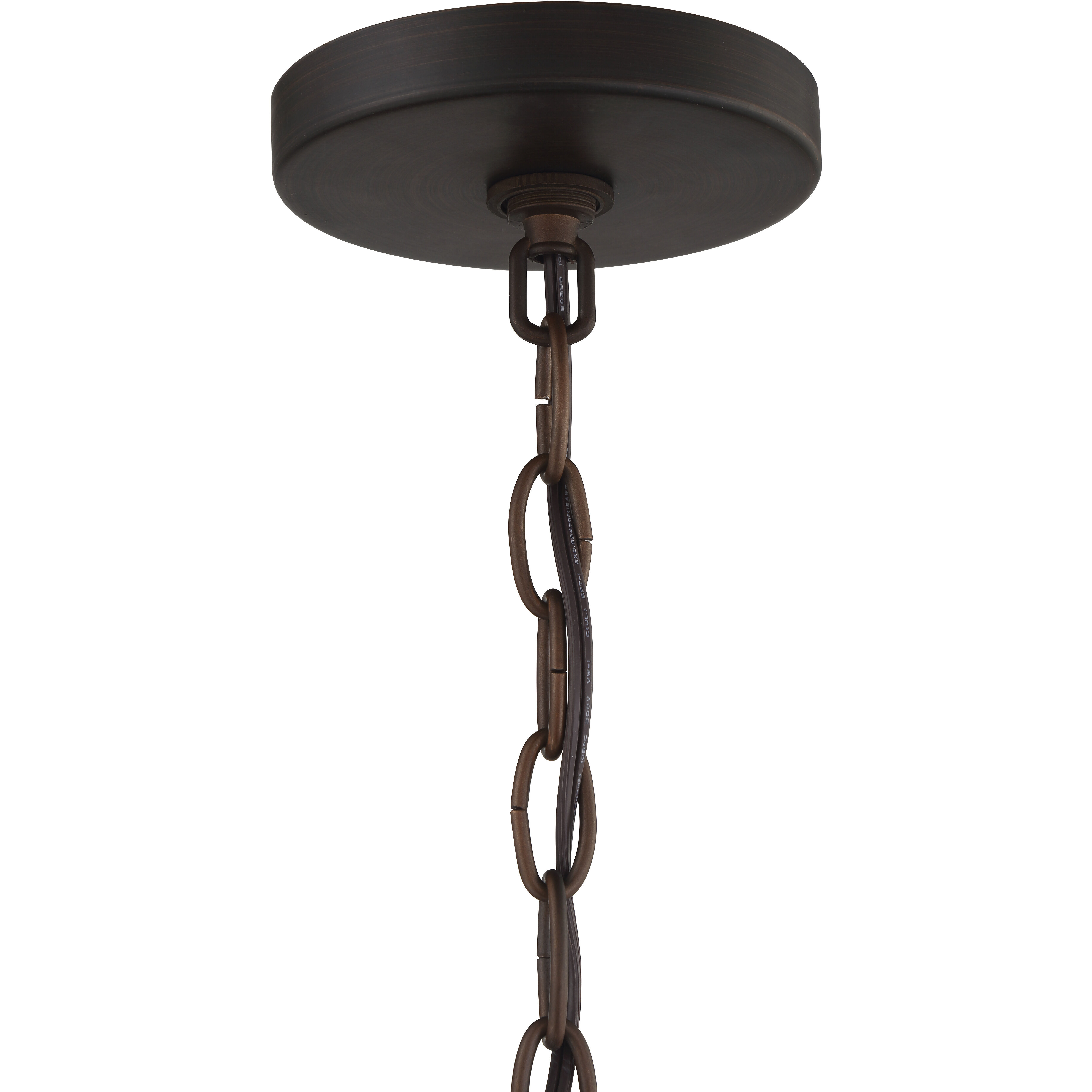 Malaya 6 Light 20.5 inch Aged Bronze Brushed Pendant Ceiling Light