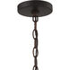 Malaya 6 Light 20.5 inch Aged Bronze Brushed Pendant Ceiling Light