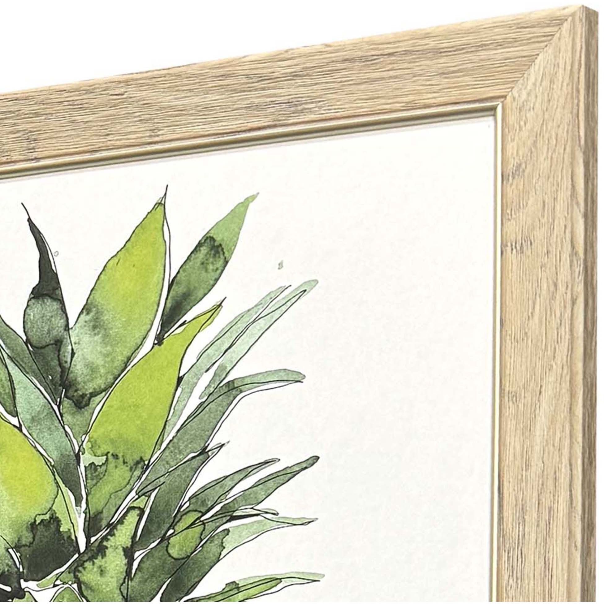 Palm Pineapplies Green and Red and Pink and Purple Framed Art, Propac