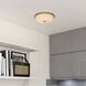 Preston 1 Light 12.5 inch Natural Brass Flush Mount Ceiling Light