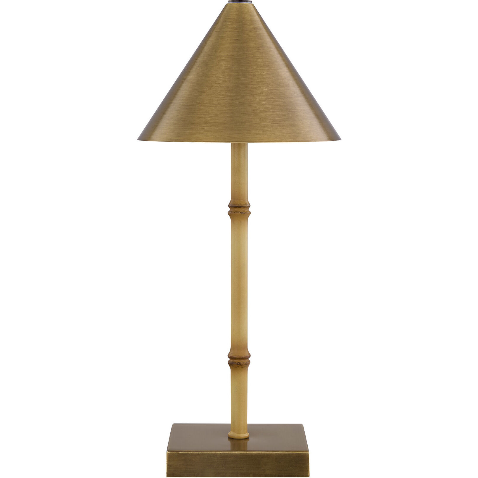 Mae 13.38 inch 2.30 watt Natural Bamboo Portable Rechargeable Table Lamp Portable Light, Coco & Dash