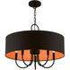 Bradhurst 5 Light 23 inch Black Pendant Chandelier Ceiling Light