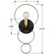 Luna Bath Sconce Wall Light in English Bronze and Antique Gold