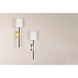 Denise 1 Light Polished Nickel/Black Wall Sconce Wall Light