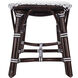 Marcella Dark Brown Rattan Bench