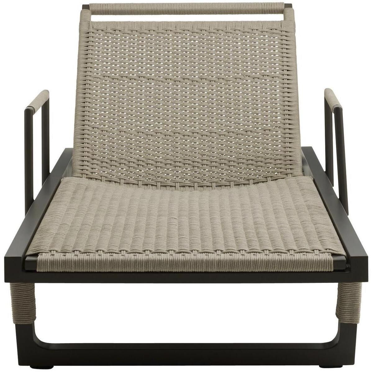 Daytona Buff and Blackened Bronze Outdoor Chaise