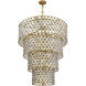 Windsor 21 Light 40 inch French Gold and Matte Black Chandelier Ceiling Light