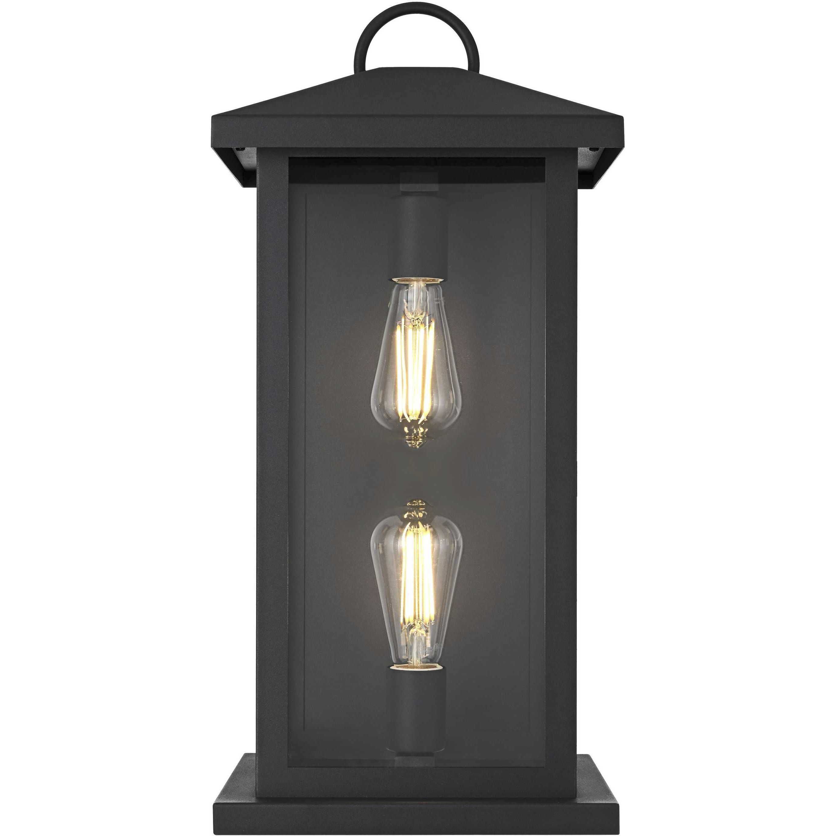 Neil 2 Light 21 inch Black Outdoor Wall Sconce