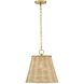 Brynn 1 Light 14 inch Lacquered Brass Pendant Ceiling Light